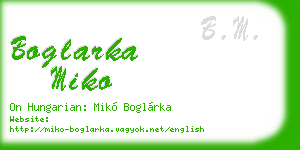 boglarka miko business card