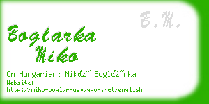 boglarka miko business card